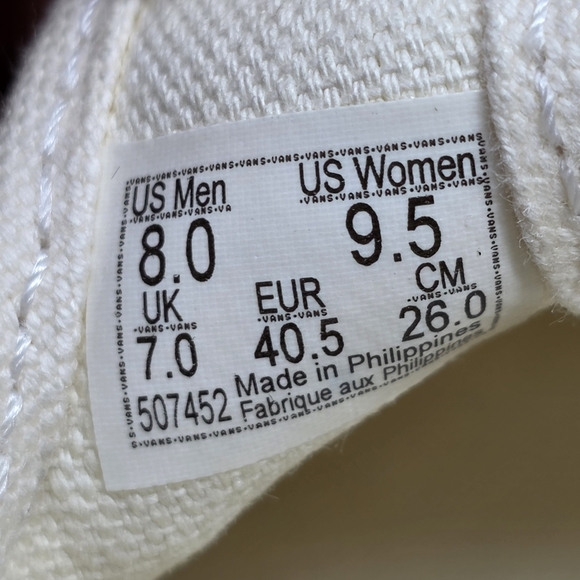 Vans Style 93 Mary Jane Women's Size 9.5 Beige Linen Canvas Buckle Shoes NEW - Picture 4 of 11